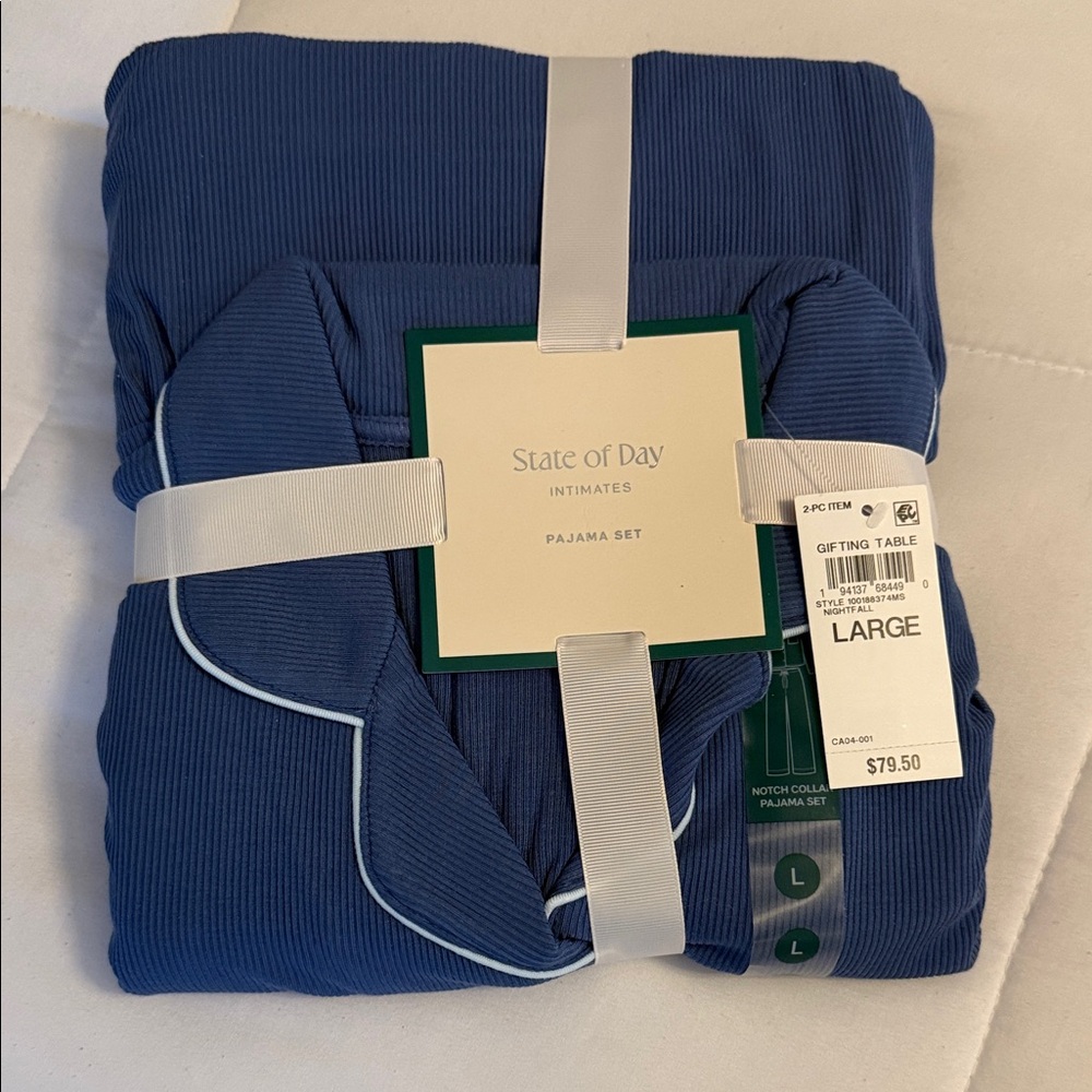 Blue State of Day Pajama Set